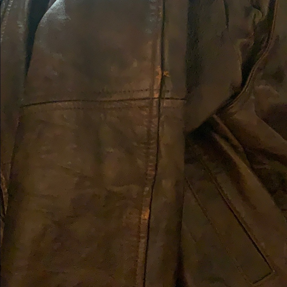 CONTEXT XLT DISTRESSED LEATHER BOMBER JACKET - Picture 9 of 11